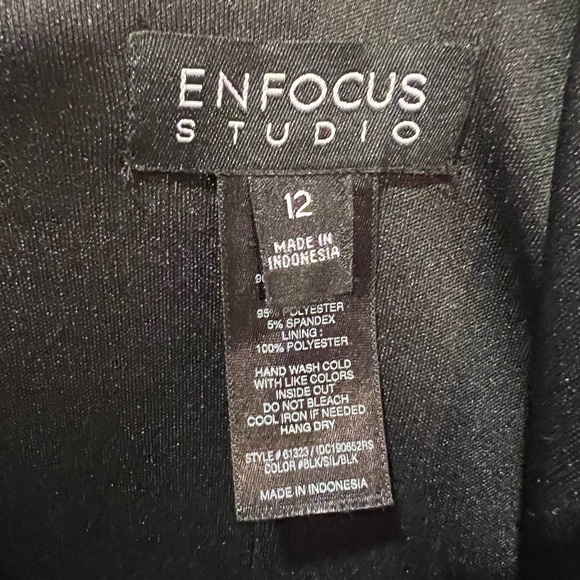 Enfocus Studio evening dress size 12, worn once,EUC, shimmery sequins with split - Picture 10 of 14